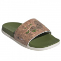 Dětské žabky / nazouváky Adilette Comfort Jr ID8029 Zelená s hnědou - Adidas