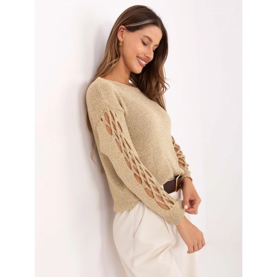 Dámský svetr  MI SW 1606.96 zlatý - FPrice