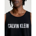 Pánské plážové tílko KM0KM00837 BEH černá - Calvin Klein