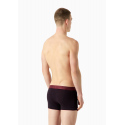 Pánské boxerky 2PACK 111210 3F504 56636 vínové s potiskem - Emporio Armani