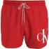 Pánské plavky SHORT DRAWSTRING KM0KM00967 XM9 červené - Calvin Klein