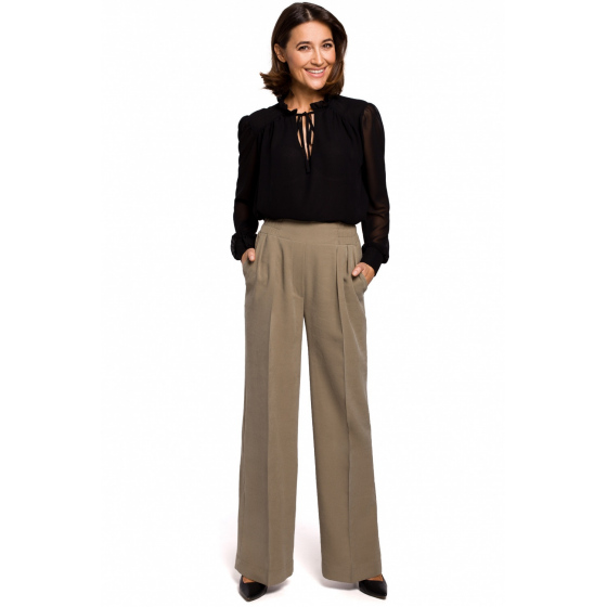 Dámské kalhoty S203 khaki - Stylove