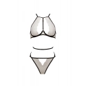 Dámská sexy set Chika Ecru s černou - Passion