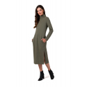 Dámské šaty B274 Khaki - BeWear
