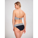 Dámský spodní díl plavek Anya Stripe SW0897 Černo-bílá - Panache