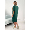 Dámské oversize šaty 9335 Tmavě zelená - Kesi