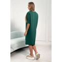 Dámské oversize šaty 9335 Tmavě zelená - Kesi