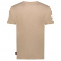 Pánské tričko Jequestre 254 M SY1305H/GN Tmavě béžová s potiskem - Geographical Norway