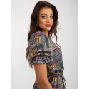 Dámské šaty LK SK 507468.75P Khaki mix - FPrice