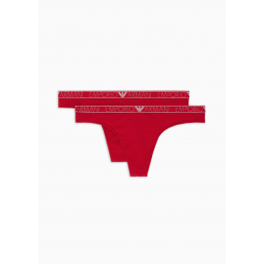 Dámské tanga 2PACK 163333 3F223 00173 červené - Emporio Armani