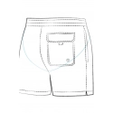 Pánské plavky Travel Shorts SM27N-6 Červená - Self
