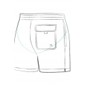 Pánské plavky Travel Shorts SM27N-6 Červená - Self