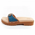 Dámské dřeváky W F305492349 hnědo-modré - Scholl Iconic