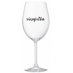 VÍNOPIČKA - priehľadný pohár na víno 350 ml