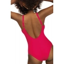 Dámské jednodílné plavky S36W-2d Fashion sport tm. růžové - Self