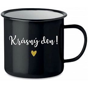 HRNEK KRÁSNÝ DEN! - černý plecháček 350 ml
