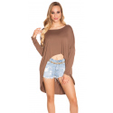 Dámské tričko T9363 cappuccino - KouCla