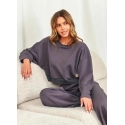 Dámská tepláková souprava DRS.7360 Tmavě šedá - Doctor nap