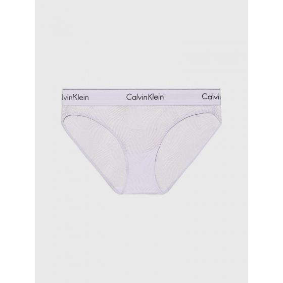 Dámské kalhotky BIKINI 000QF7712E LL0 lila - Calvin Klein