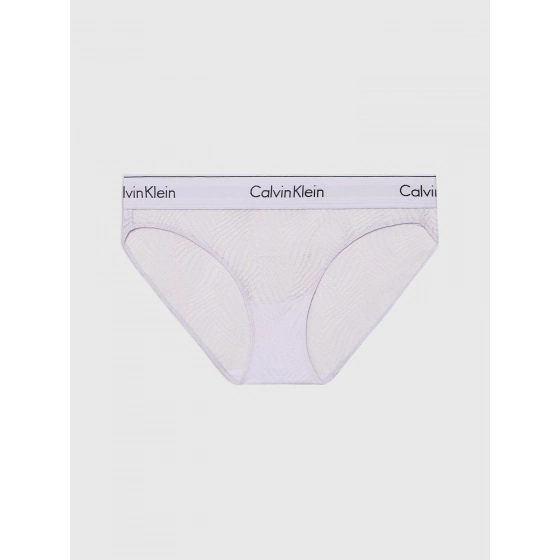 Dámské kalhotky BIKINI 000QF7712E LL0 lila - Calvin Klein