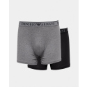 Pánské boxerky 2Pack 111912 4R720 černošedé - Emporio Armani