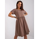 Dámské šaty RV SK 5672.03P Hnědá - Rue Paris