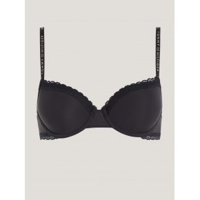 Dámská podprsenka TONAL LACE DEMI-CUP BRA UW0UW04546 BDS černá - Tommy Hilfiger