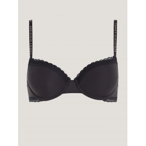 Dámská podprsenka TONAL LACE DEMI-CUP BRA UW0UW04546 BDS černá - Tommy Hilfiger