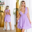 Dámský sexy overal KOV26245 Světle lila fialová - Koucla