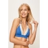 Vrchní díl plavek KW0KW00591-CHQ modrobílá - Calvin Klein