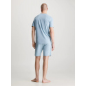 Pánské pyžamo NM2428E CYA modrošedé - Calvin Klein