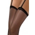 Dámské punčochy k podvazkovému pásu PDP 02 Černá - Sesto senso