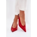 Dámské lodičky s otevřenou patou SQC-221 Červená - GIVANA