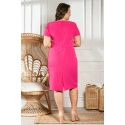 Dámské šaty plus size Wilma model 169267 fuchsie - Karko