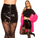 Sexy latexová sukně  R6631 černá - Koucla