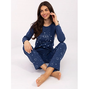 Dámské pyžamo DU PI FP 005.61 modré - FPrice