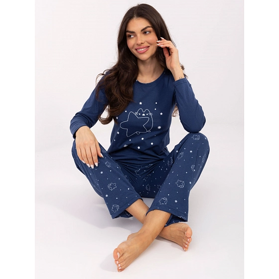 Dámské pyžamo DU PI FP 005.61 modré - FPrice
