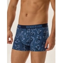 Pánské boxerky 3PACK Jarl 41930-MLC Jeans modrá vzor - Henderson
