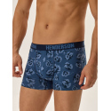 Pánské boxerky 3PACK Jarl 41930-MLC Jeans modrá vzor - Henderson