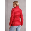 Červená dámská bunda se stojáčkem (16M9111-270) - Goodlooking