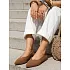 Dámské semišové baleríny ZY1349 hnědé -  Ideal Shoes