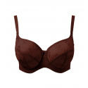 Dámská podprsenka Tango 3251B Tmavě hnědá Nutmeg vzor - Panache