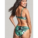 Dámská plavková podprsenka SW1642 Bali Full Cup Bikini zelené s listy - Panache