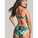 Dámská plavková podprsenka SW1642 Bali Full Cup Bikini zelené s listy - Panache