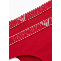 Dámské tanga 2PACK 163333 3F223 00173 červené - Emporio Armani