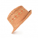 Unisex plážový klobouk cz21146-1 Béžovo-oranžová - Art Of Polo