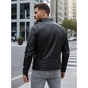 Pánská kožená bunda TX4243 černá - FashionStreet 