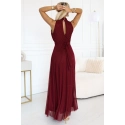 Dámské šaty 636-1 VERONICA vínové - Numoco