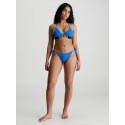 Dámské plavkové kalhotky BIKINI na zavazování KW0KW01982 C4X modrá - Calvin Klein