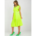 Dámské šaty DHJ SK 1155.85 Neon žlutá - FPrice